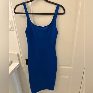 Blue fitted Zara dress